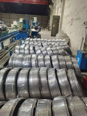 25m Length SS316L Coiled Heat Exchange Rolled Pipe